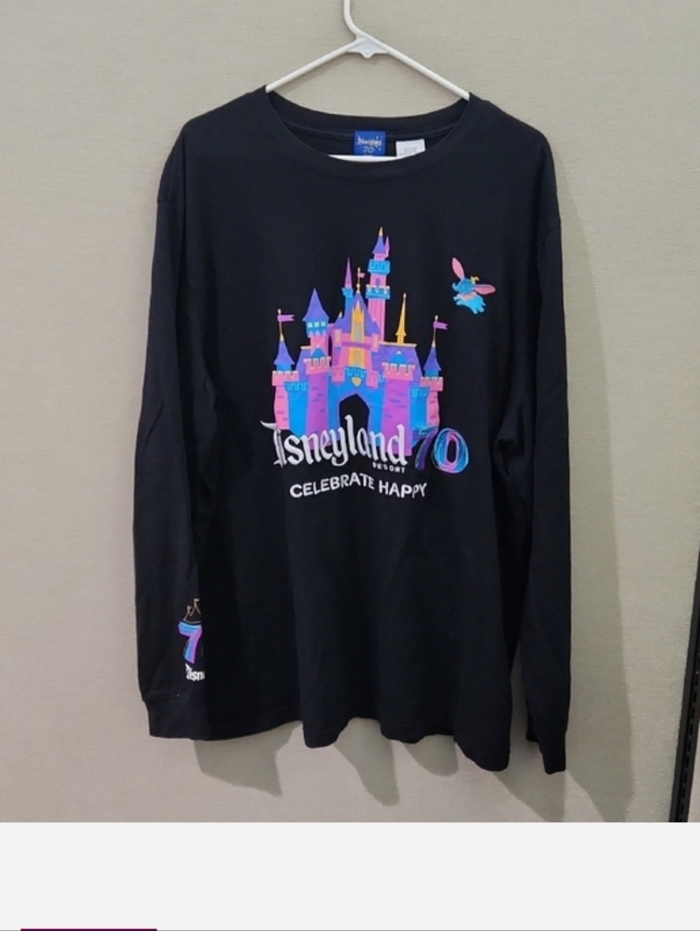 NWT Disneyland 70th Celebration Celebrate Happy Shirt